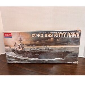Academy CV-63 USS Kitty Hawk 1/800 Scale Aircraft Carrier Model Kit 14210 NEW